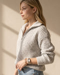 Sienna Textured Half-Zip Sweater